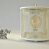 Lampe blancche thermowind design vintage upcycling 1