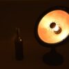 Lampe Big Parabole Calor Cuivre Noir design vintage art deco