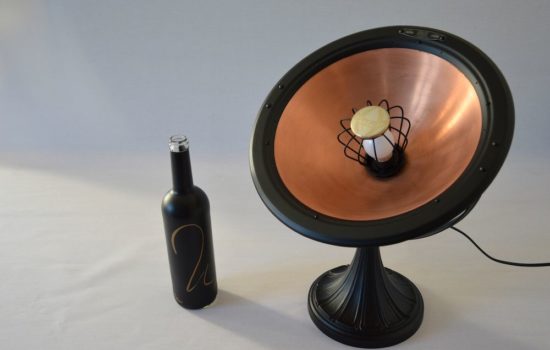 lampe cuivre noire Big Parabole Calor