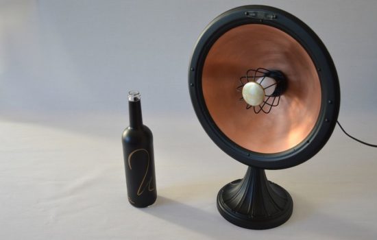 Lampe Big Parabole Calor Cuivre Noir design vintage art deco