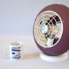 Lampe violette Elge design vintage 1