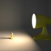 Lampe jaune Ideen design vintage upcycling 3