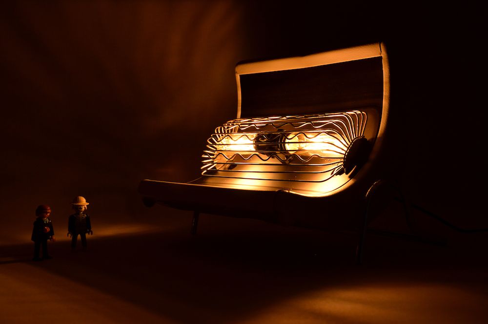 Lampe grise Philips Double Edison Led design vintage
