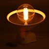 Lampe blanche design Starletta edison vintage 4