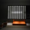 Lampe orange vintage Thermor Rectangle 3