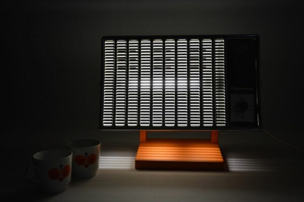 Lampe orange vintage Thermor Rectangle 3