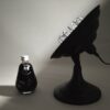 Lampe noire design vintage Artaud upcycling 3
