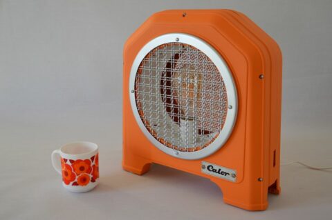 lampe orange calor art deco bakelite 1