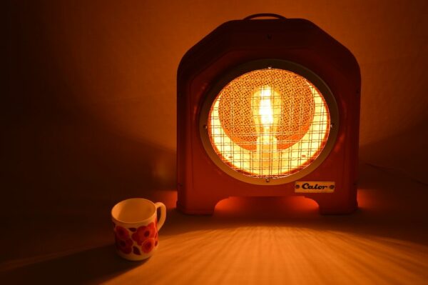 lampe orange calor art deco bakelite 3