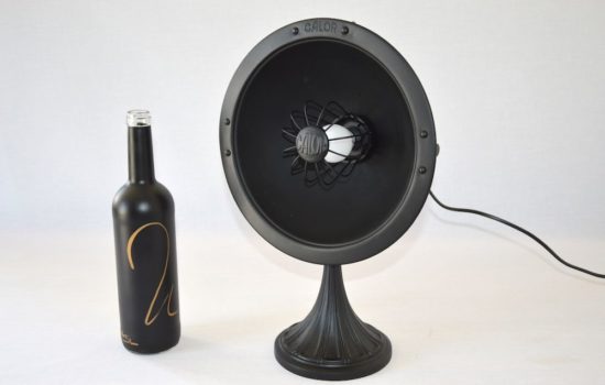 Calor Parabole Art Deco Black Lamp