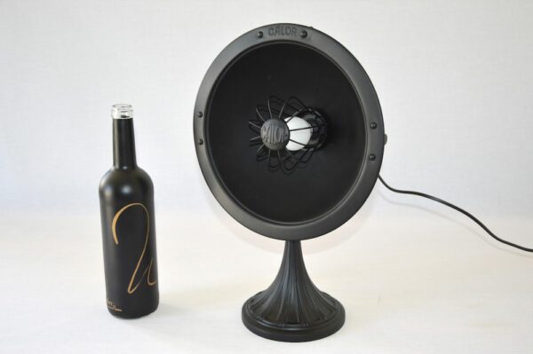 Lampe noire parabole calor art deco black design vintage