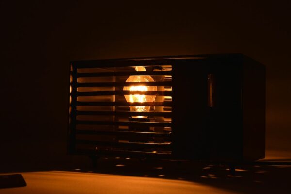Calor Rectangle Black Edison Lamp