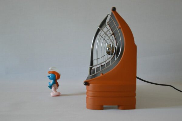 Lampe orange Morphy Richards design vintage upcycling 3