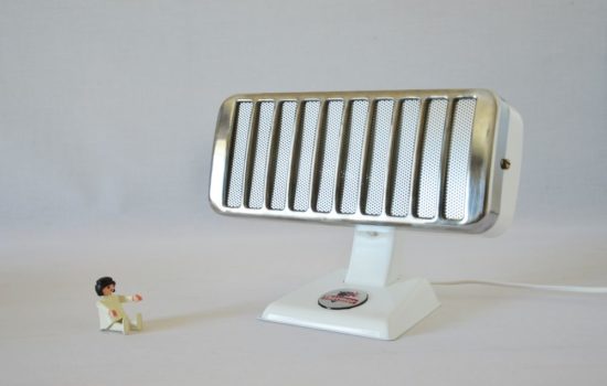 Small Glossy White Thermor Lamp