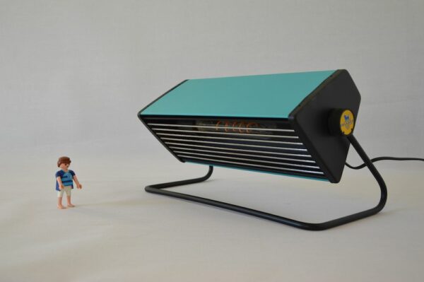 Lampe bleue peugeot design vintage 1