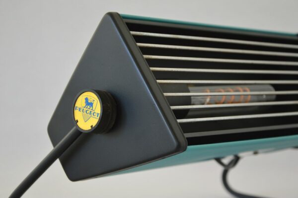 Lampe bleue peugeot design vintage 3