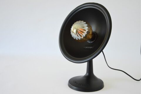 Lampe vintage upcycling ArtJL Parabole Alsthom_1