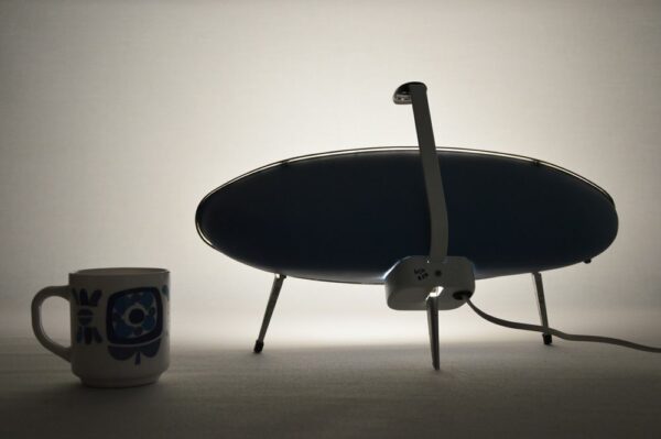 lampe bleue design vintage calor ovni artjl 3