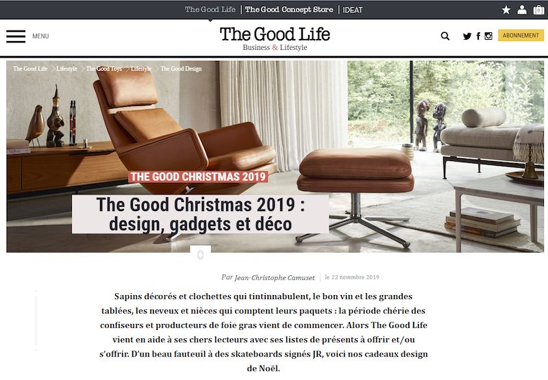 Press The Good Life Christmas Gift 2019 Idee design lamp ArtJL