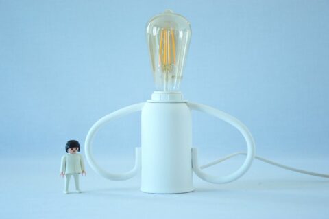 White Gas Plug Lamp