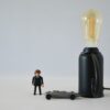 Black Gas Plug Lamp