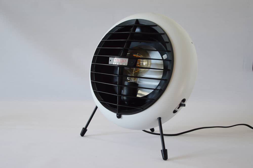 Lampe Moto à l'ancienne - 70 cm de haut - Ø30 cm - Y compris lampe LED