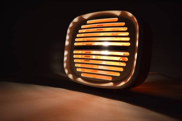 lampe moyen thermor design vintage orange artjl 1