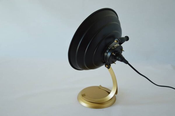lampe_thermor_parabole_noir_dorée_upcycling_artjl_vintage_6