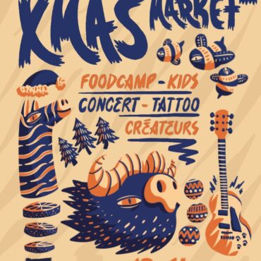 ArtJL XMAS MARKET Darwin Bordeaux 2025 lampe vintage